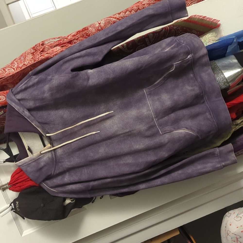 Long purple hoodie